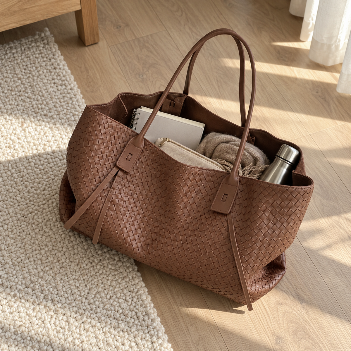 MVRNLO Amara Woven Tote Bag