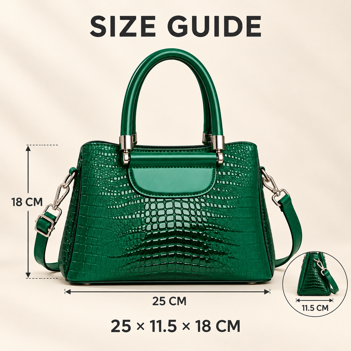 MVRNLO Elara Croc Handbag