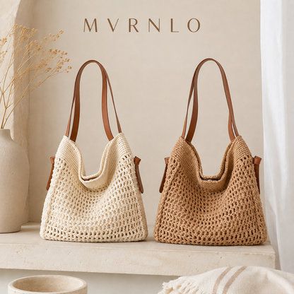 MVRNLO Isla Crochet Hobo Tote Bag