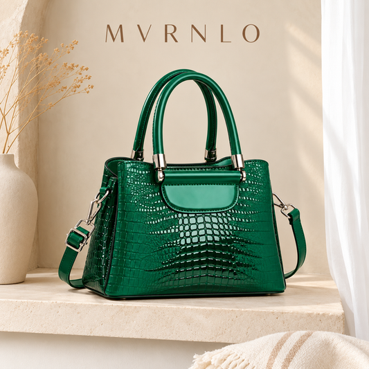 MVRNLO Elara Croc Handbag